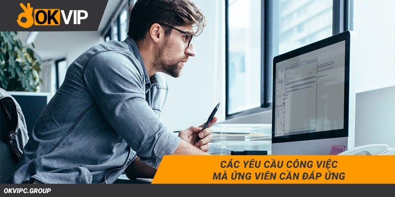 Các yêu cầu công việc mà ứng viên cần đáp ứng