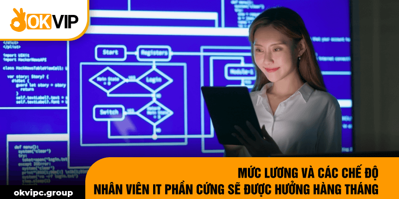 Mức lương và các chế độ nhân viên IT phần cứng sẽ được hưởng hàng tháng